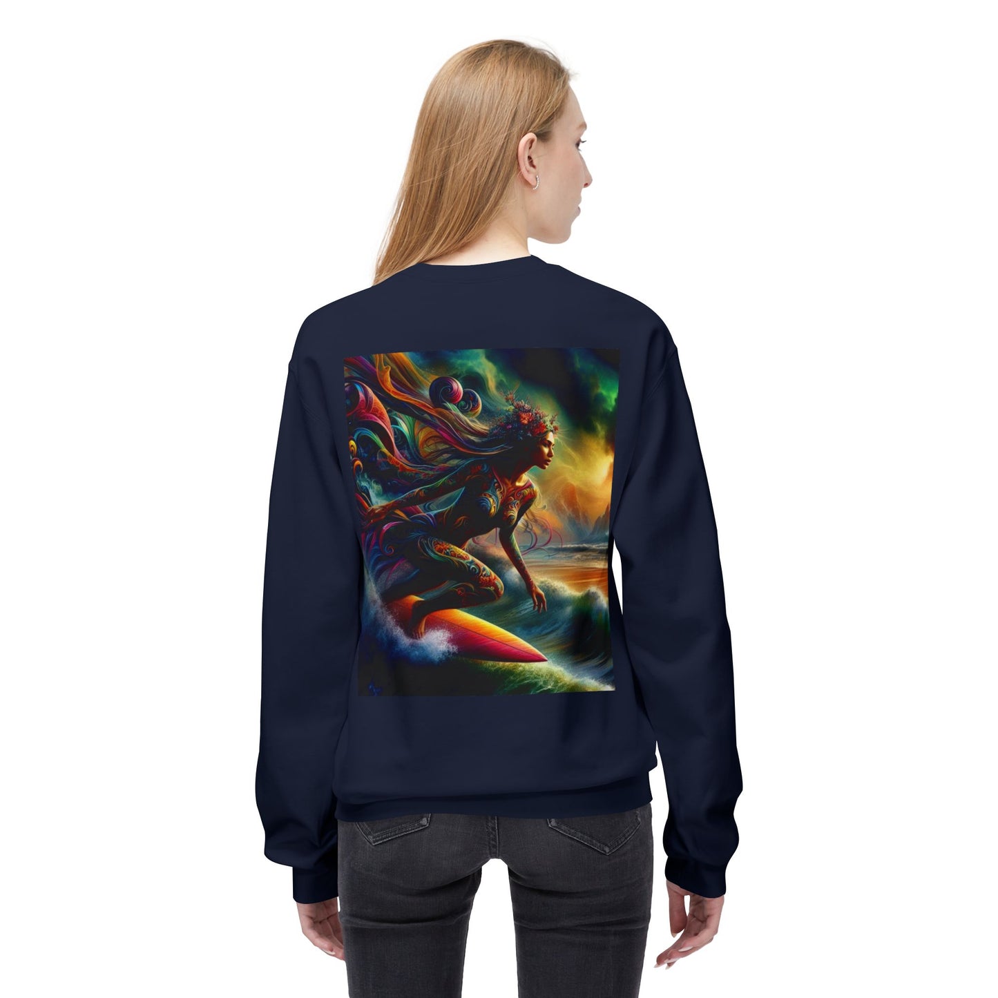 Juicy Clams Unisex Midweight Fleece Crewneck Sweatshirt (D009)