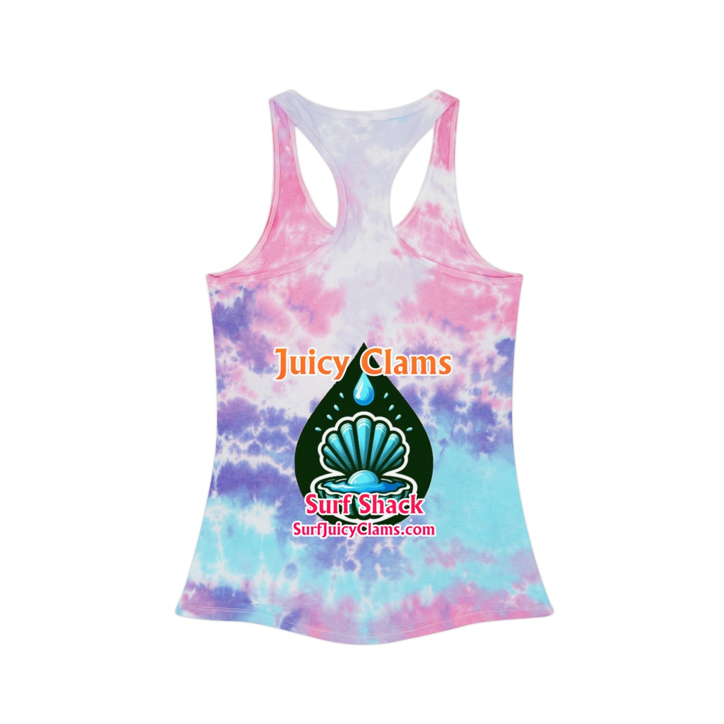 Juicy Clams Tie Dye Racerback Tank Top (A015)
