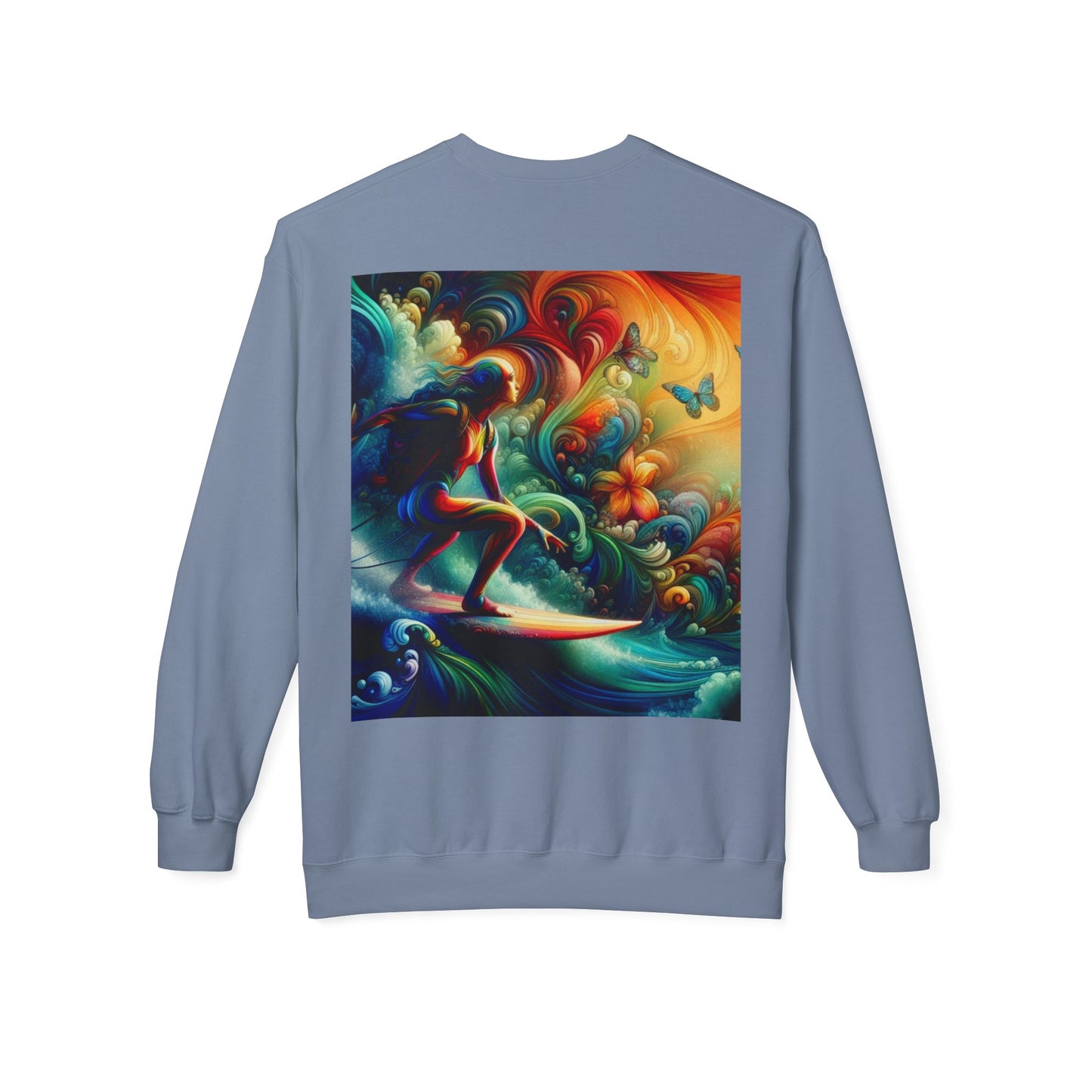 Juicy Clams Unisex Midweight Fleece Crewneck Sweatshirt (D006)