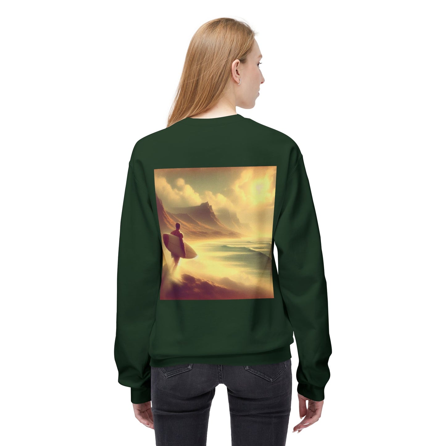 Juicy Clams Unisex Midweight Fleece Crewneck Sweatshirt (V047)