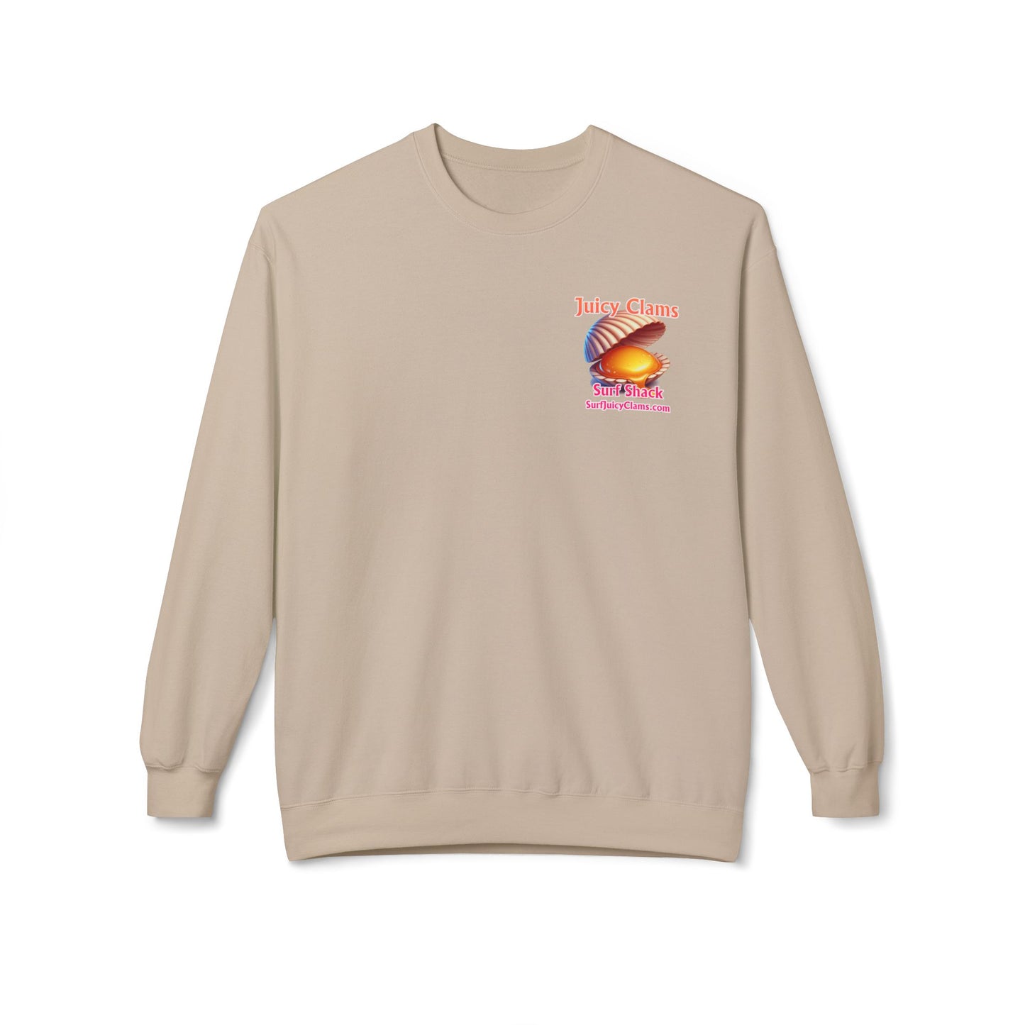 Juicy Clams Unisex Midweight Fleece Crewneck Sweatshirt (L025)