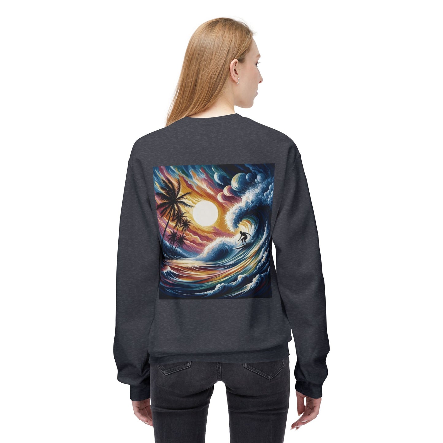 Juicy Clams Unisex Midweight Fleece Crewneck Sweatshirt (V035)