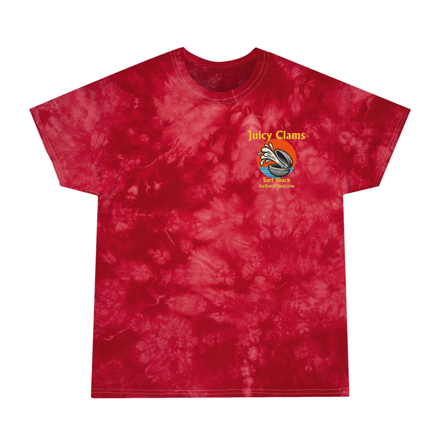 Juicy Clams Unisex Logo Crystal Tie-Dye T-Shirt (A005)