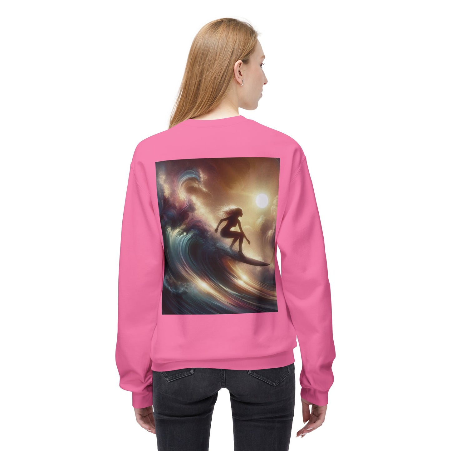 Juicy Clams Unisex Midweight Fleece Crewneck Sweatshirt (V038)