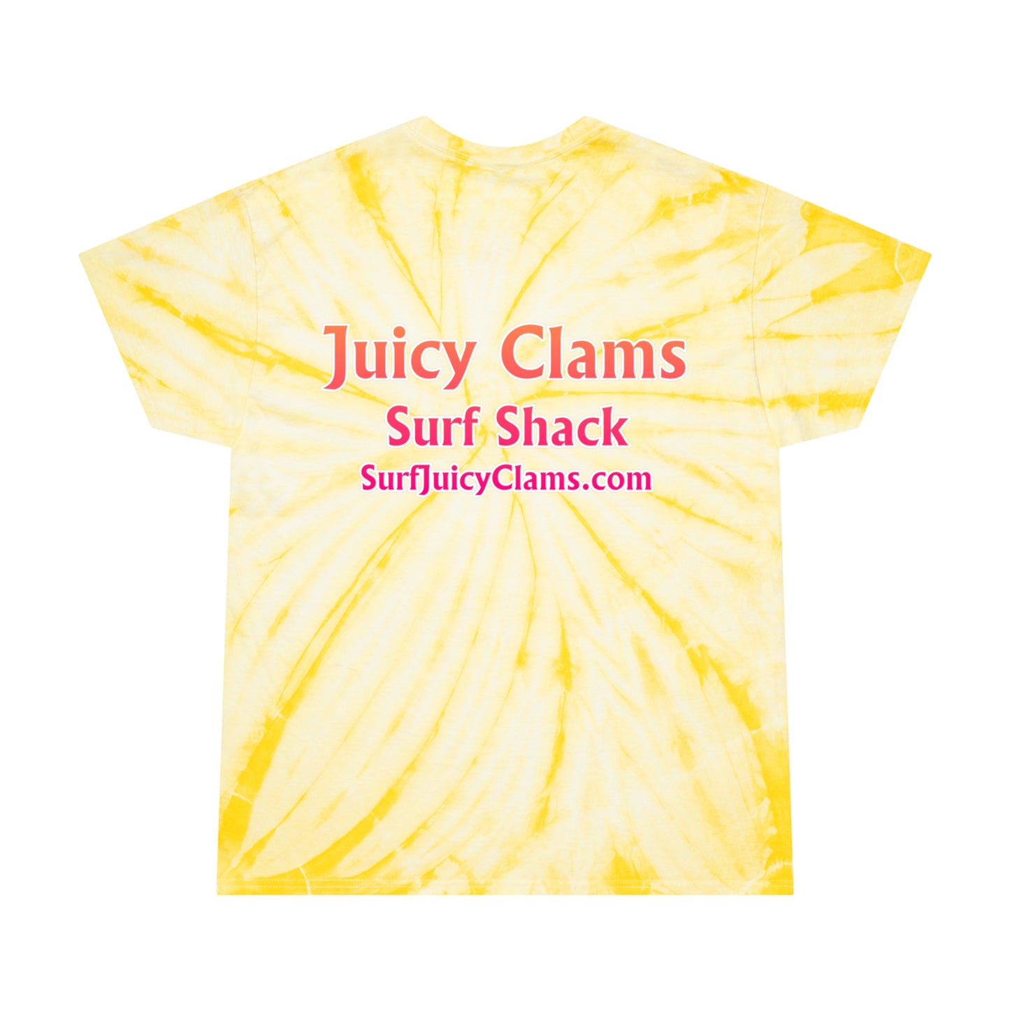 Juicy Clams Unisex Logo Cyclone Tie-Dye T-Shirt (A200)