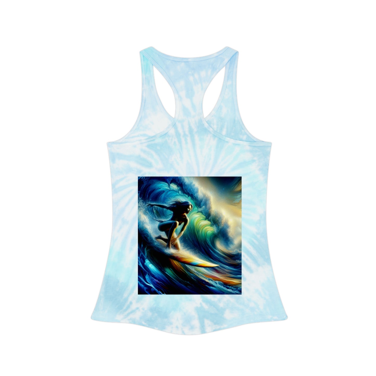 Juicy Clams Tie Dye Racerback Tank Top (D046)