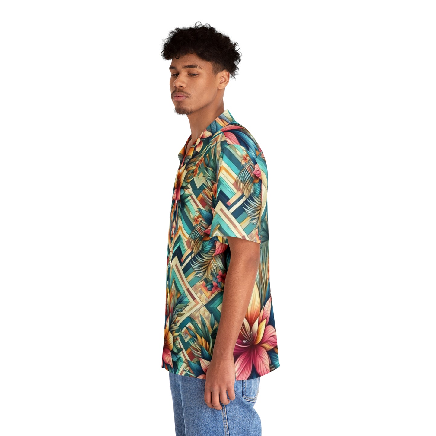 Juicy Clams Men's Hawaiian Shirt (1016)