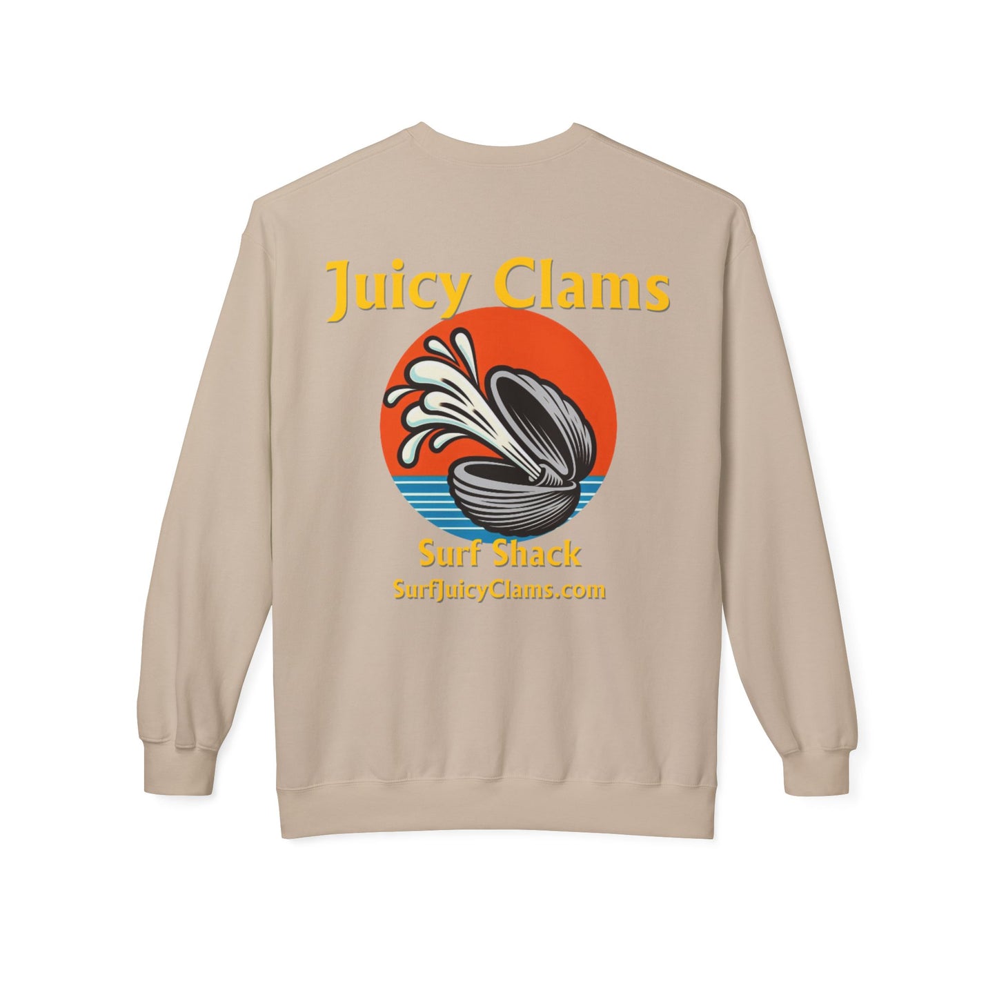 Juicy Clams Unisex Midweight Fleece Crewneck Sweatshirt (L005)