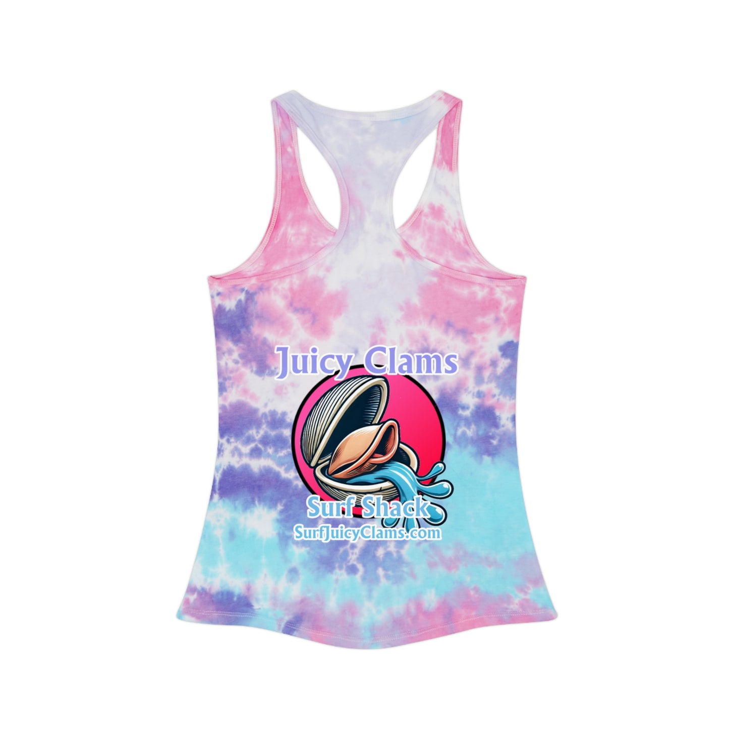 Juicy Clams Tie Dye Racerback Tank Top (A007)