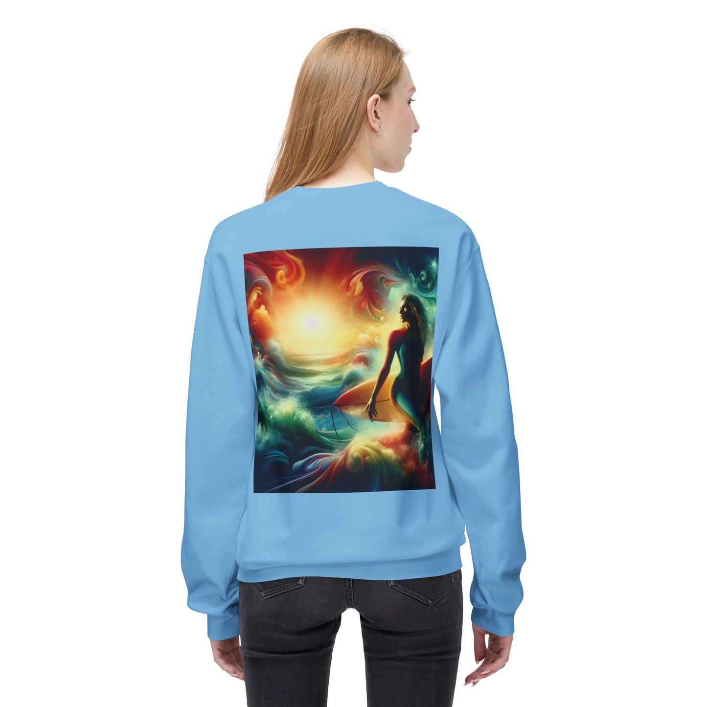 Juicy Clams Unisex Midweight Fleece Crewneck Sweatshirt (D004)