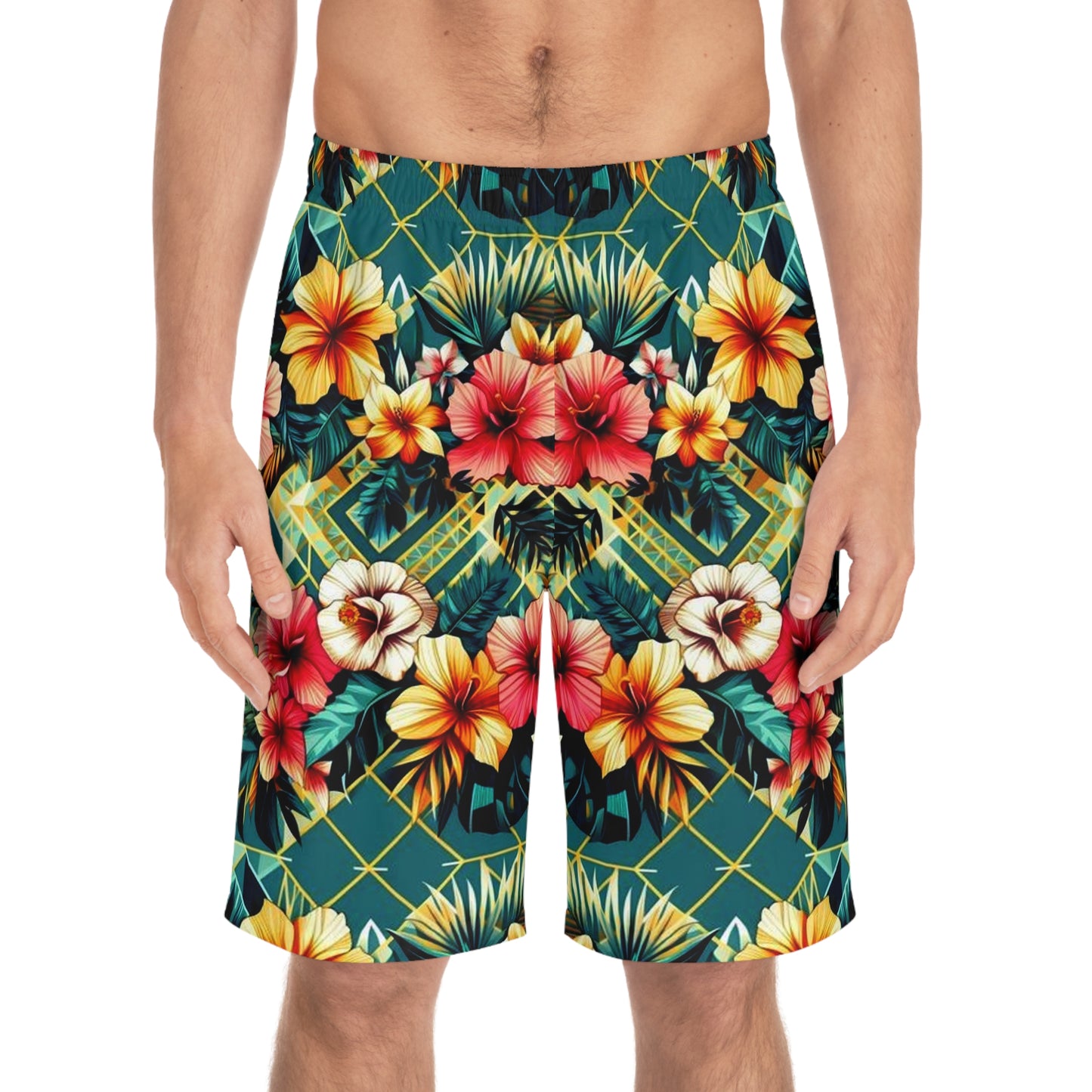 Juicy Clams Men's Board Shorts (H059)