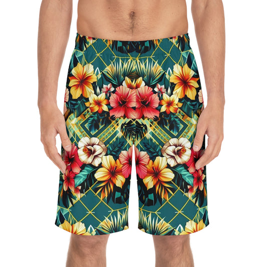 Juicy Clams Men's Board Shorts (H059)