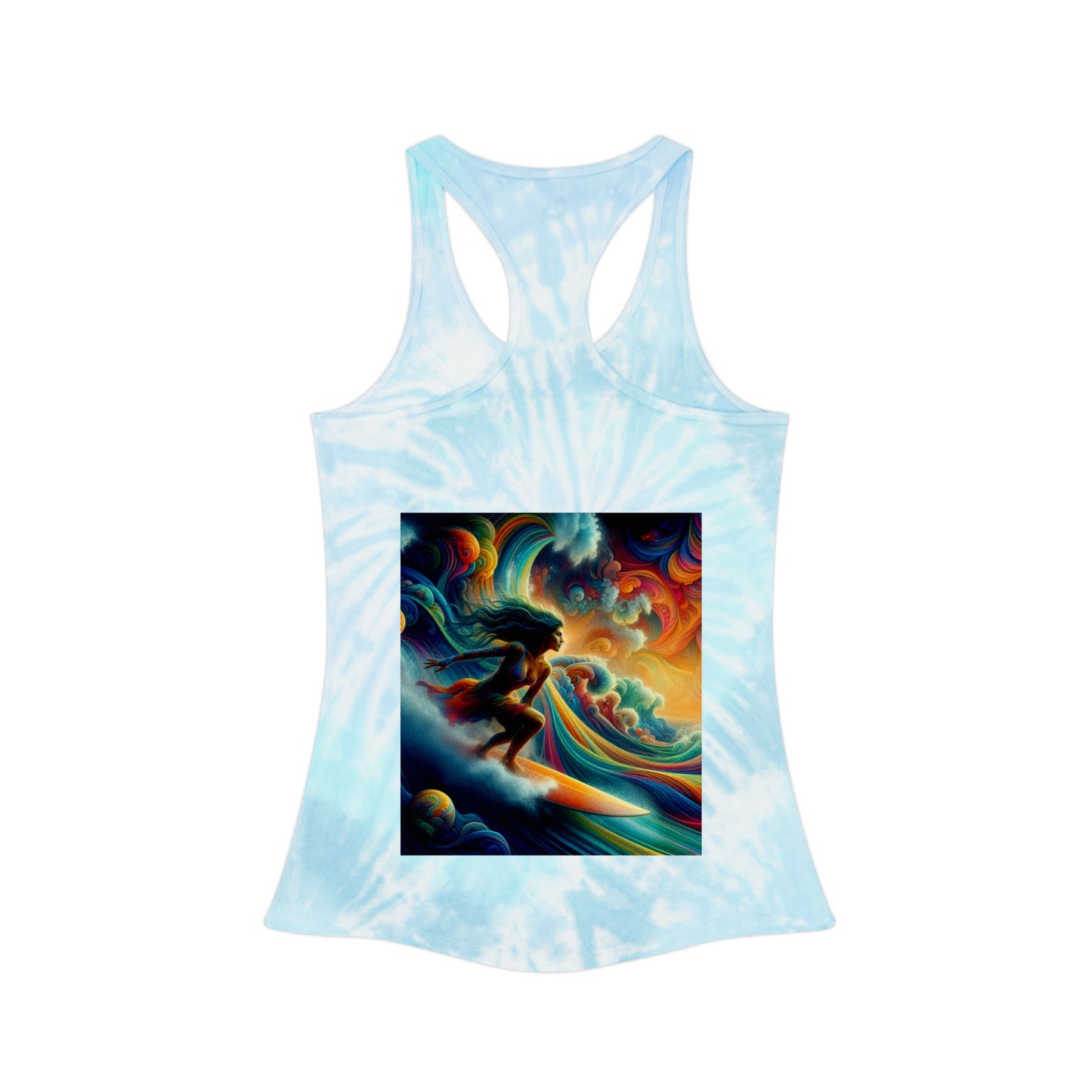 Juicy Clams Tie Dye Racerback Tank Top (D016)