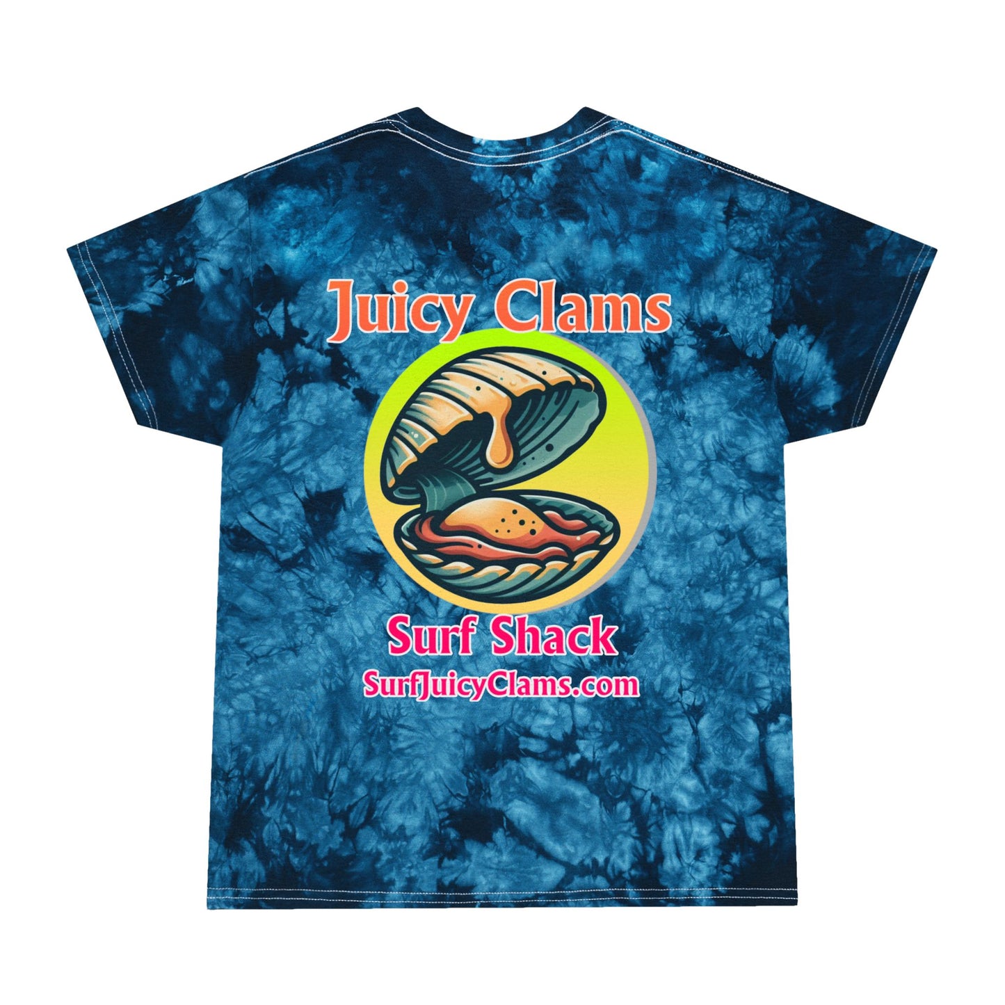 Juicy Clams Unisex Logo Crystal Tie-Dye T-Shirt (A010)