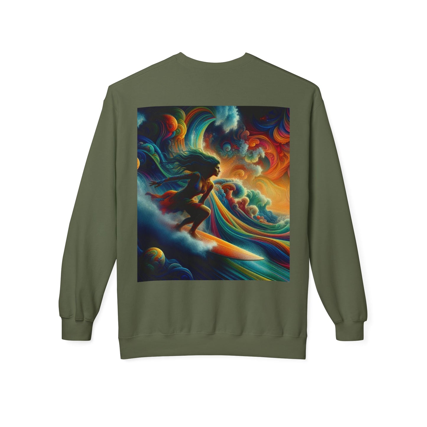 Juicy Clams Unisex Midweight Fleece Crewneck Sweatshirt (D016)