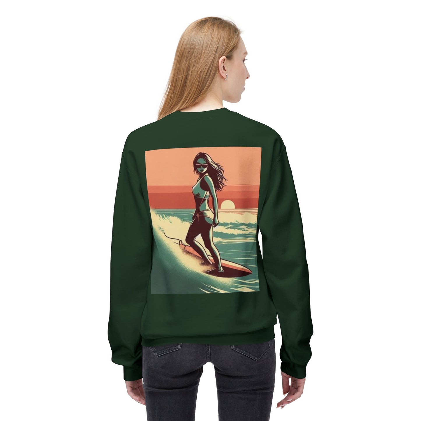 Juicy Clams Unisex Midweight Fleece Crewneck Sweatshirt (V059)