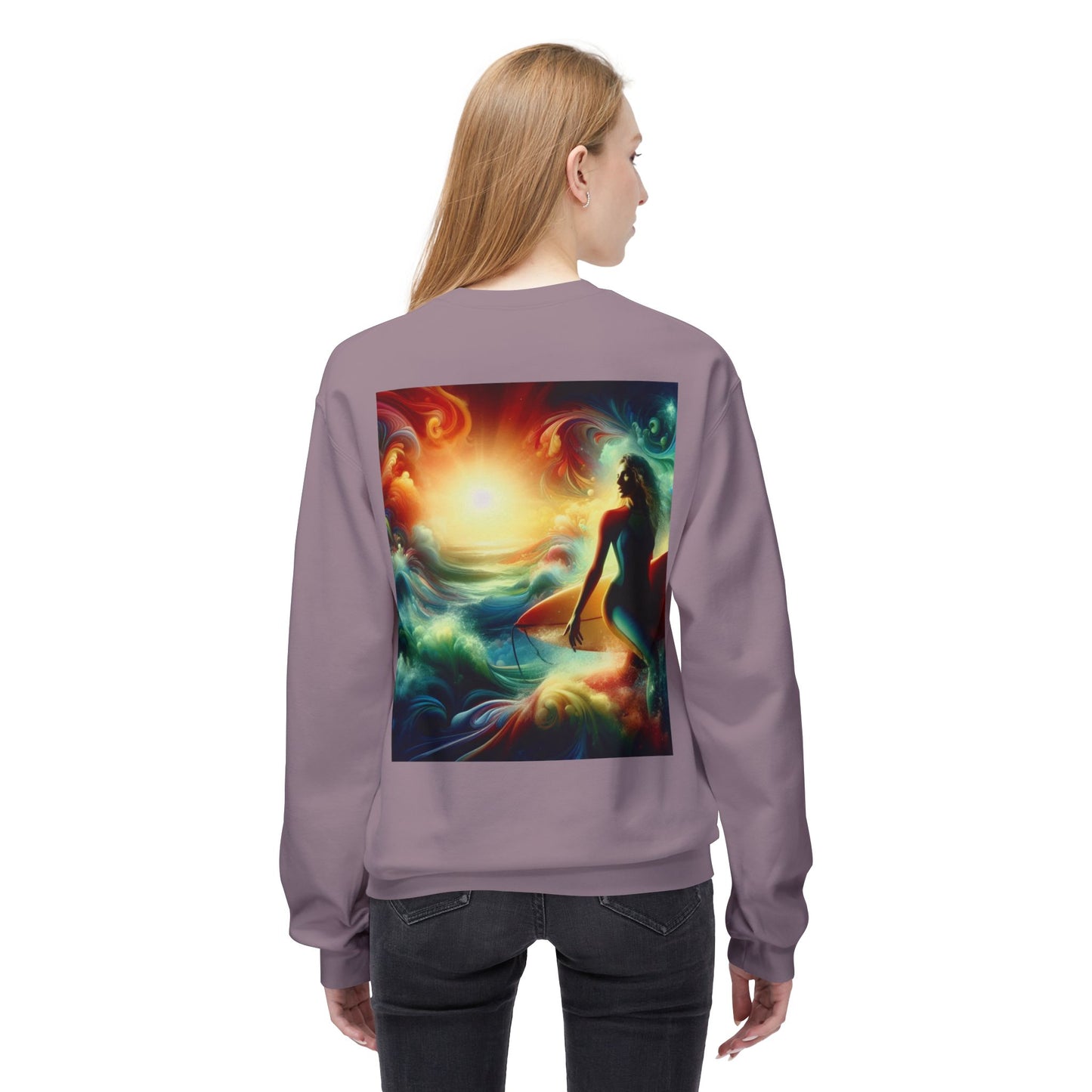 Juicy Clams Unisex Midweight Fleece Crewneck Sweatshirt (D004)