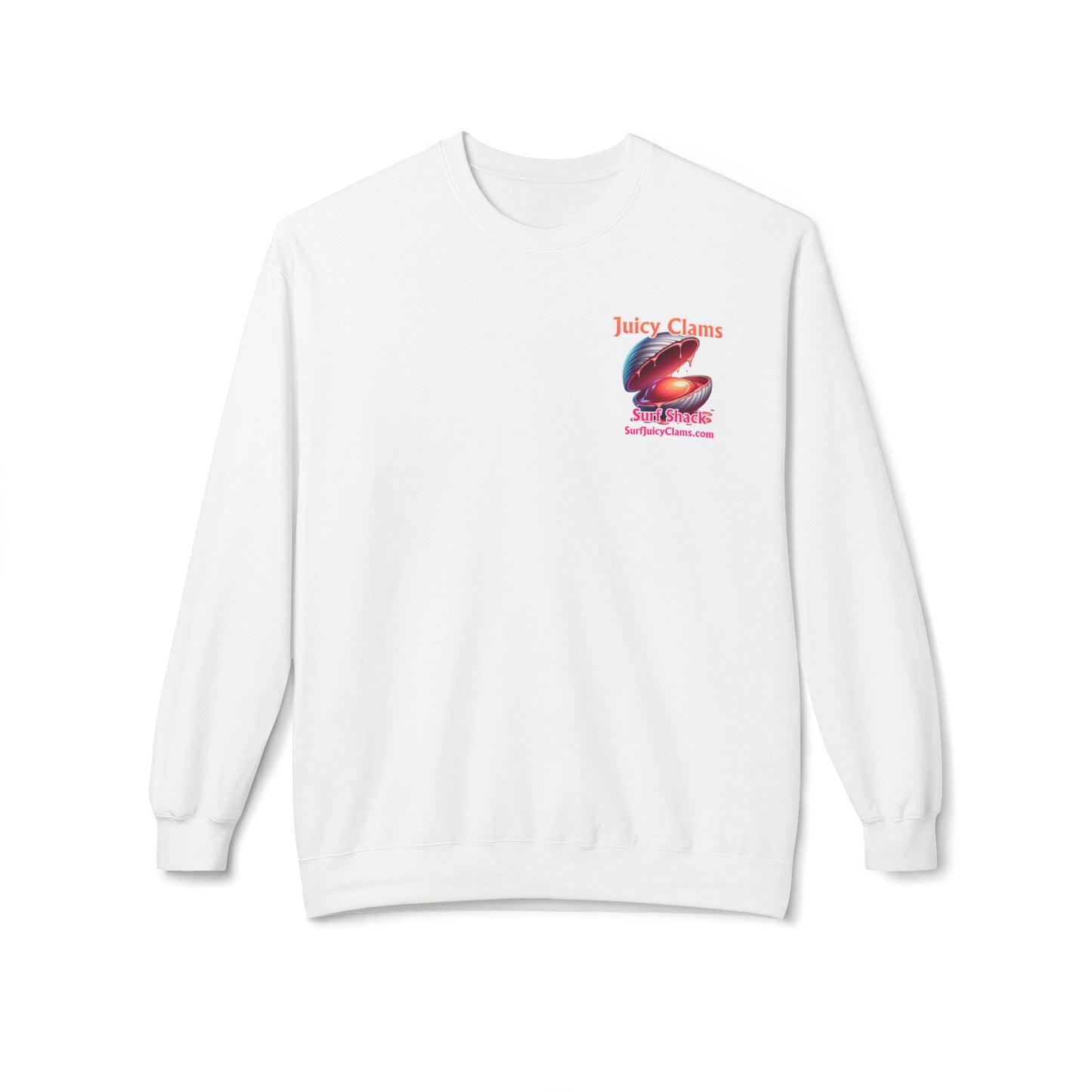 Juicy Clams Unisex Midweight Fleece Crewneck Sweatshirt (L023)