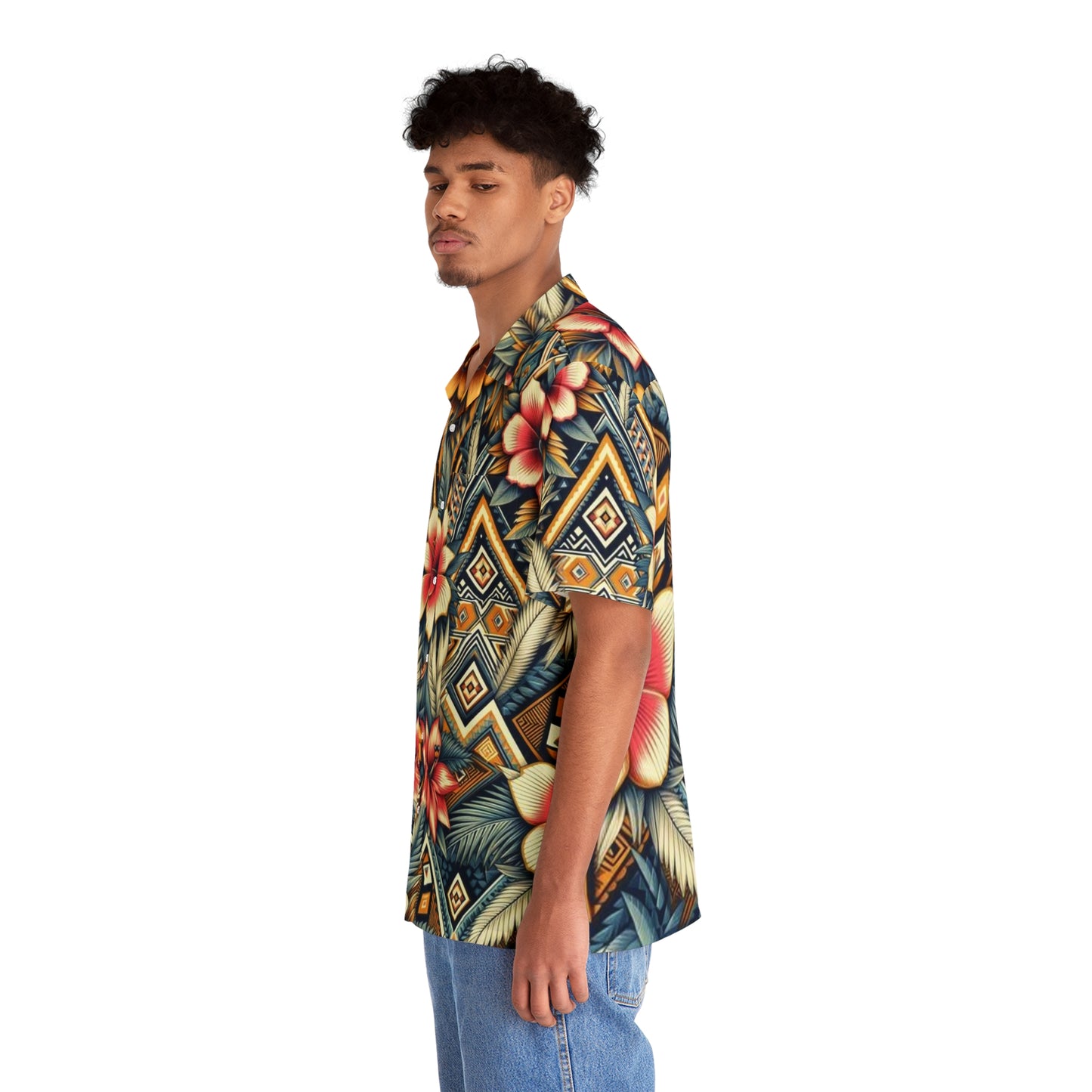 Juicy Clams Men's Hawaiian Shirt (1014)