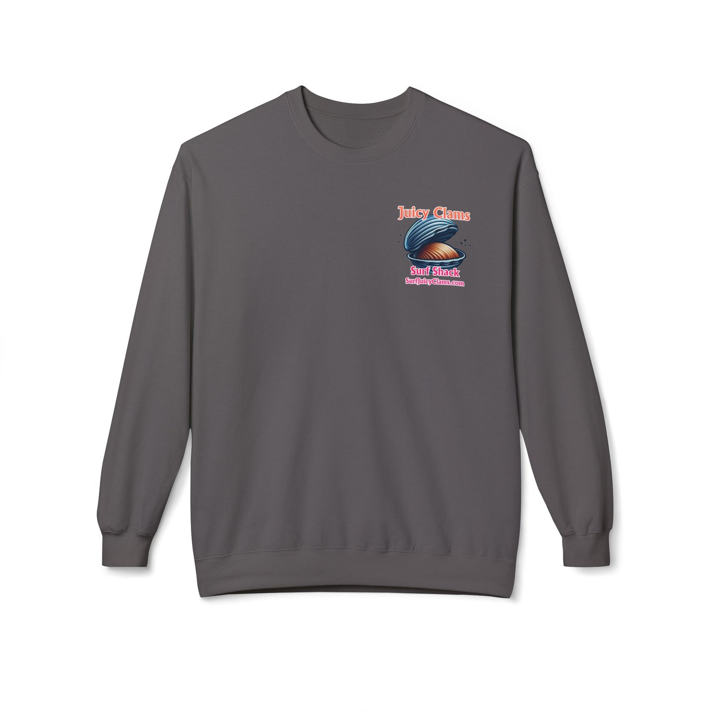 Juicy Clams Unisex Midweight Fleece Crewneck Sweatshirt (L029)