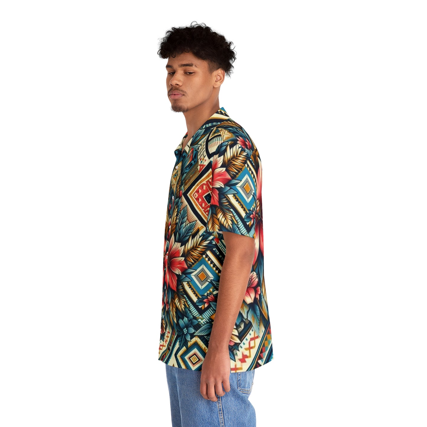 Juicy Clams Men's Hawaiian Shirt (1001)