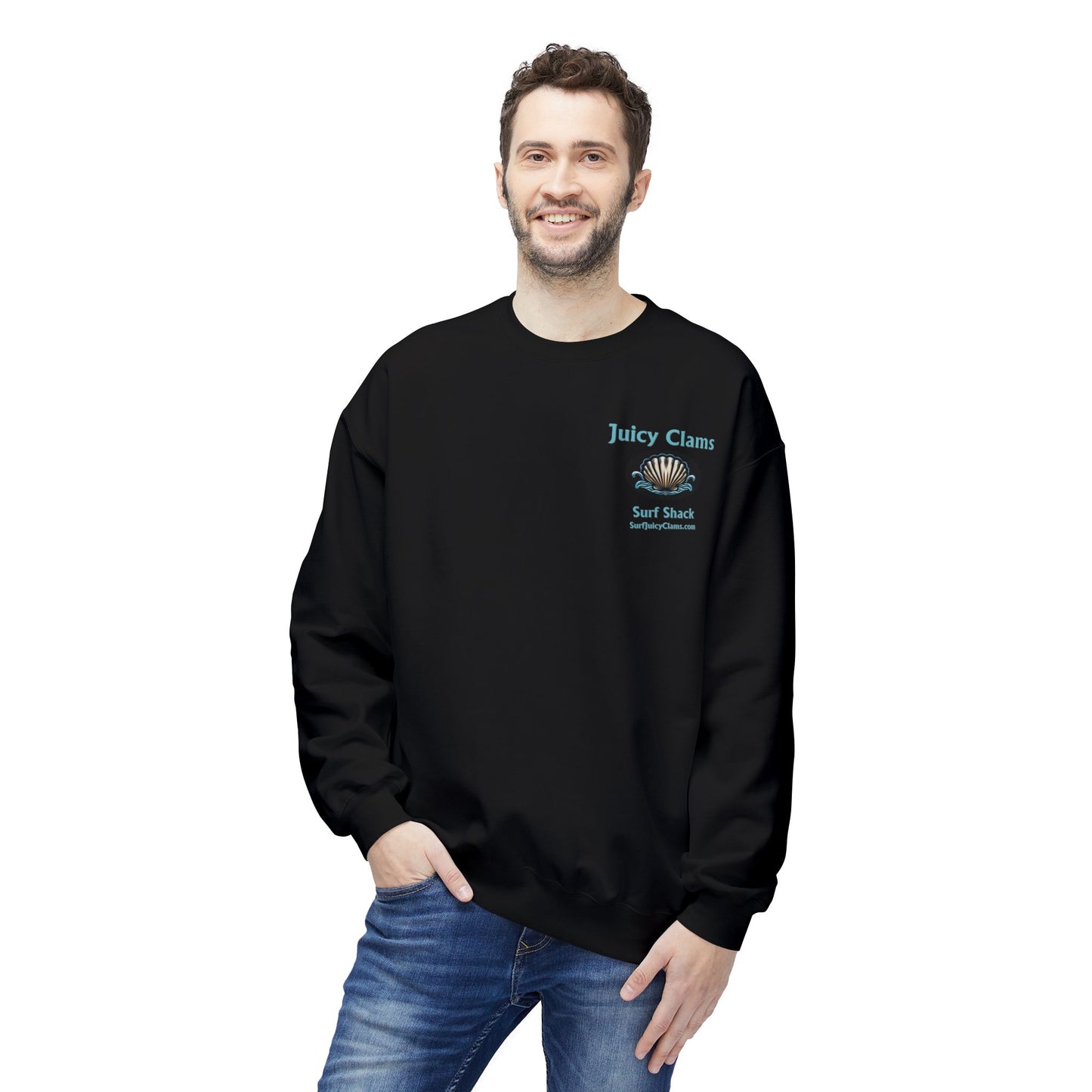 Juicy Clams Unisex Midweight Fleece Crewneck Sweatshirt (L003)