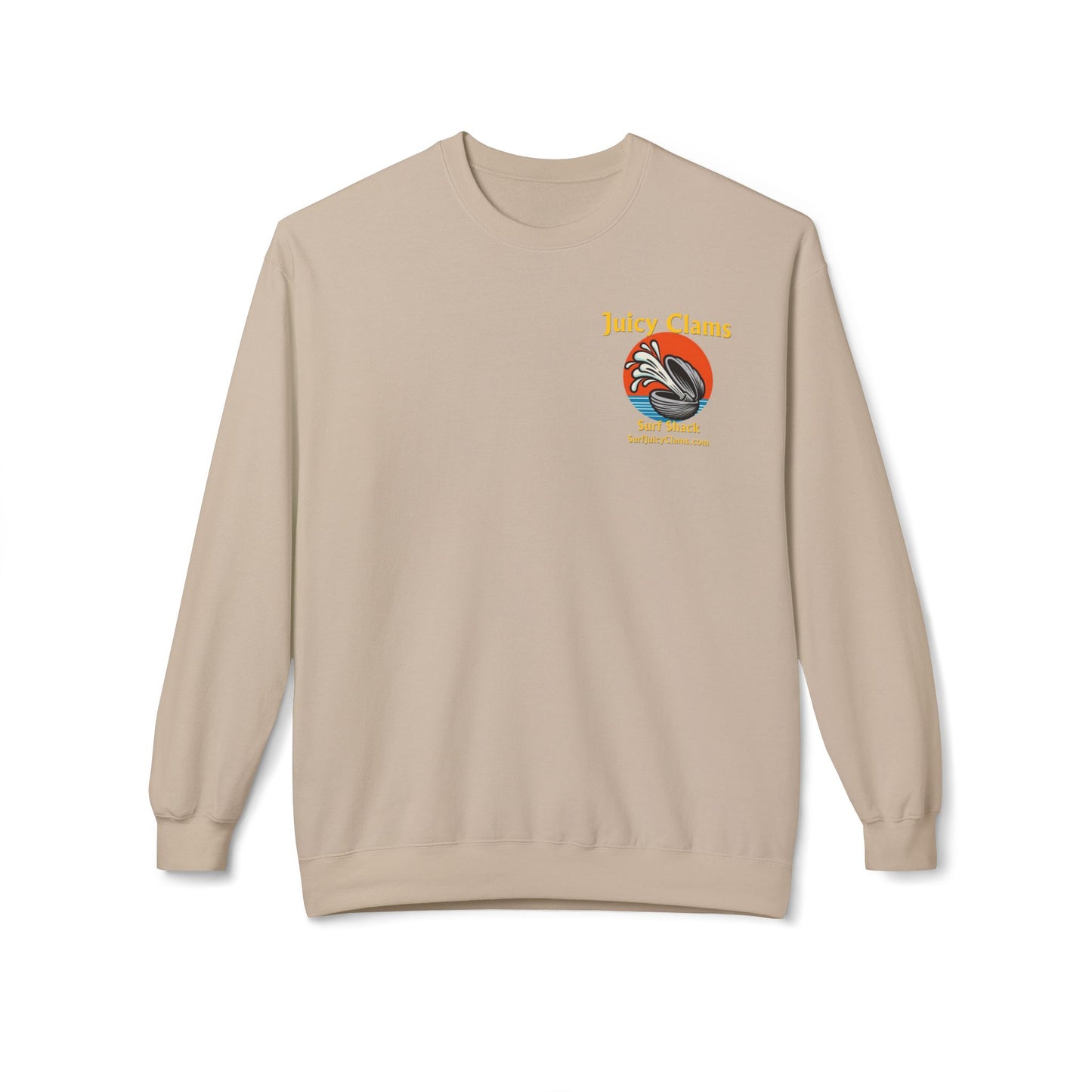 Juicy Clams Unisex Midweight Fleece Crewneck Sweatshirt (L005)