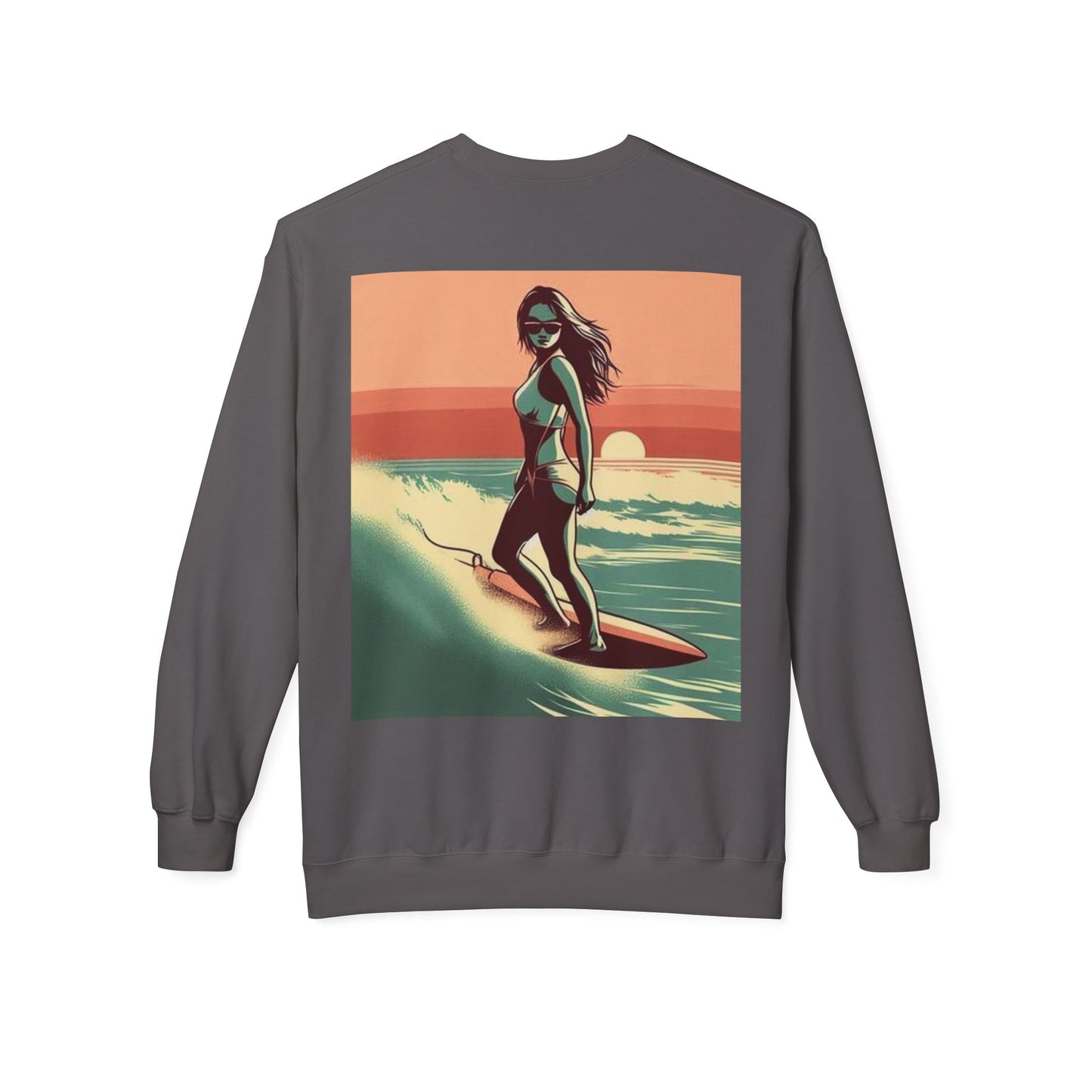 Juicy Clams Unisex Midweight Fleece Crewneck Sweatshirt (V059)