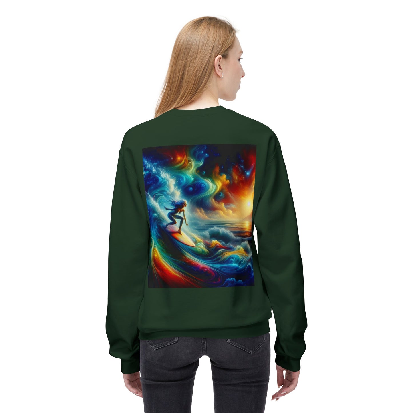 Juicy Clams Unisex Midweight Fleece Crewneck Sweatshirt (D035)