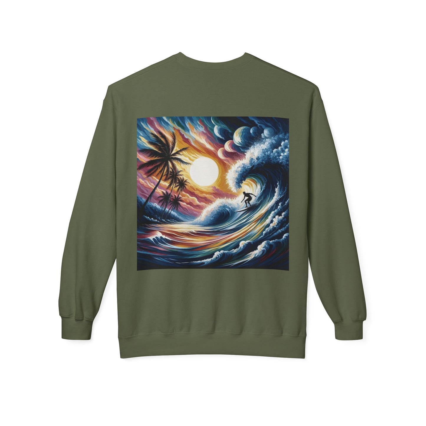 Juicy Clams Unisex Midweight Fleece Crewneck Sweatshirt (V035)