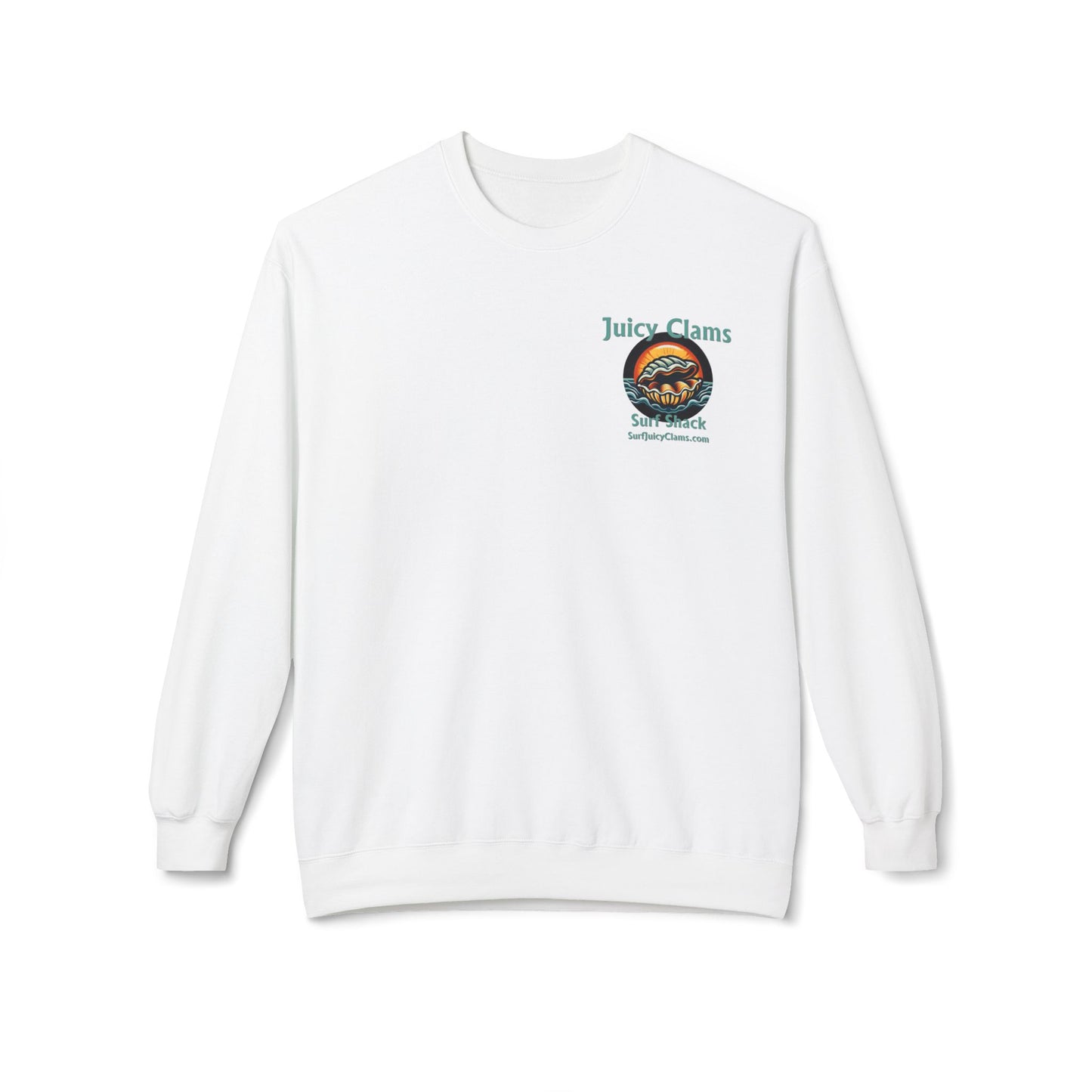 Juicy Clams Unisex Midweight Fleece Crewneck Sweatshirt (L002)