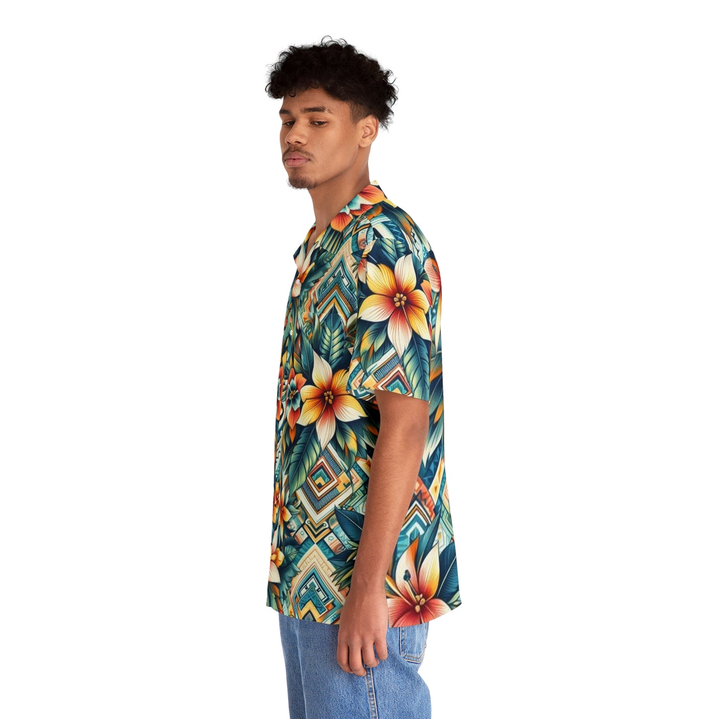 Juicy Clams Men's Hawaiian Shirt (1076)