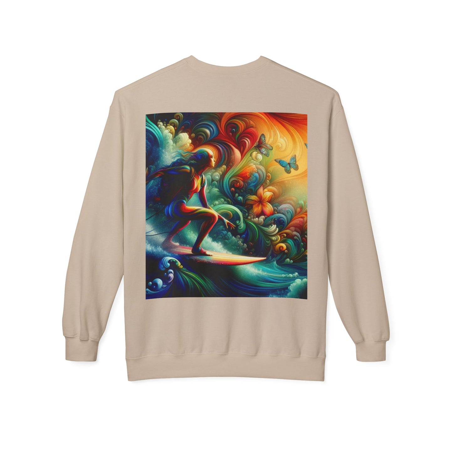 Juicy Clams Unisex Midweight Fleece Crewneck Sweatshirt (D006)