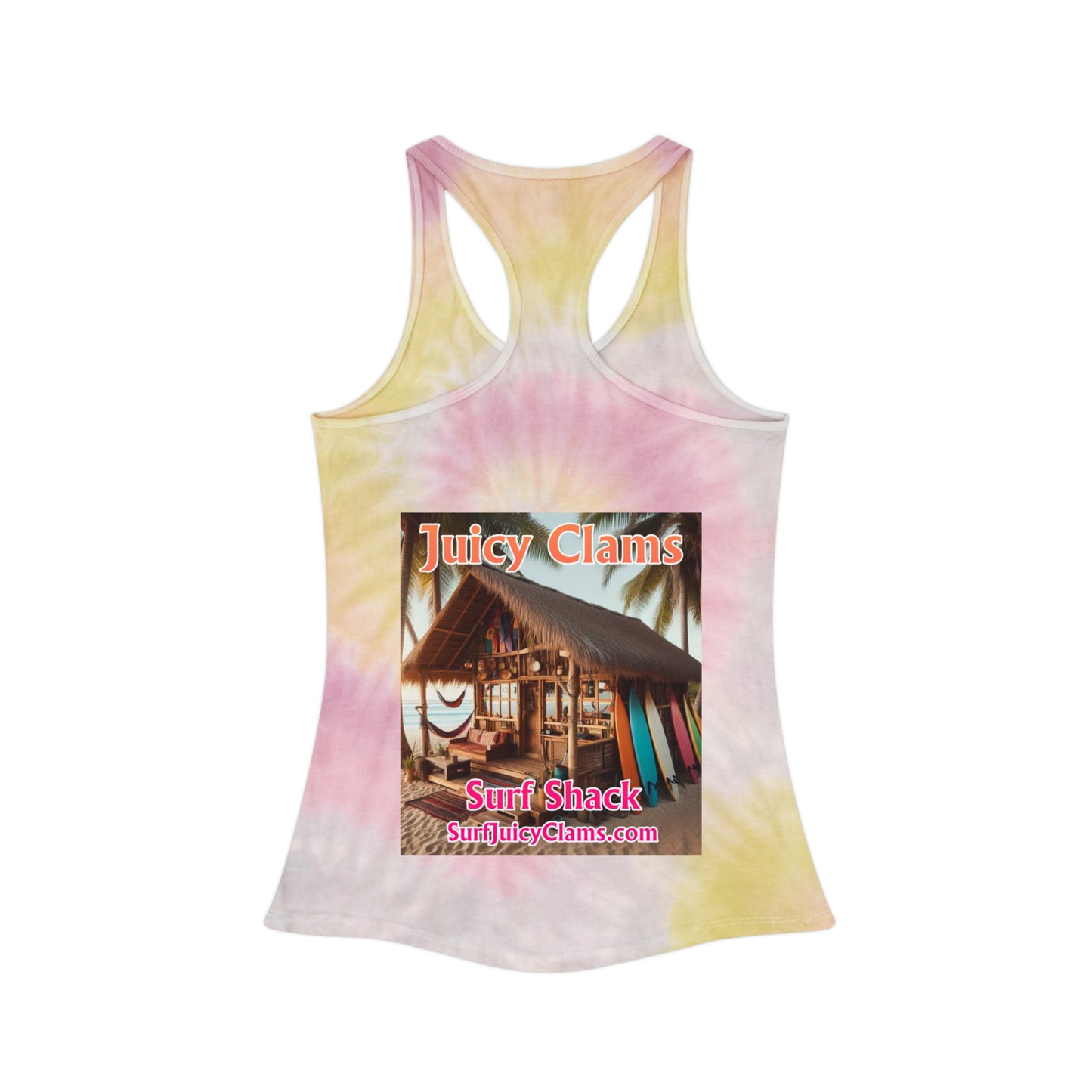 Juicy Clams Tie Dye Racerback Tank Top (P200)