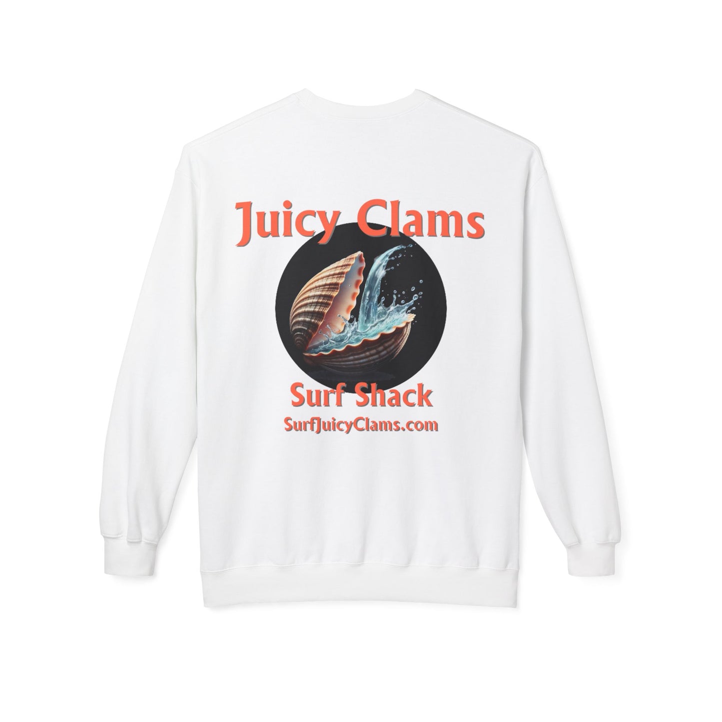 Juicy Clams Unisex Midweight Fleece Crewneck Sweatshirt (L007)