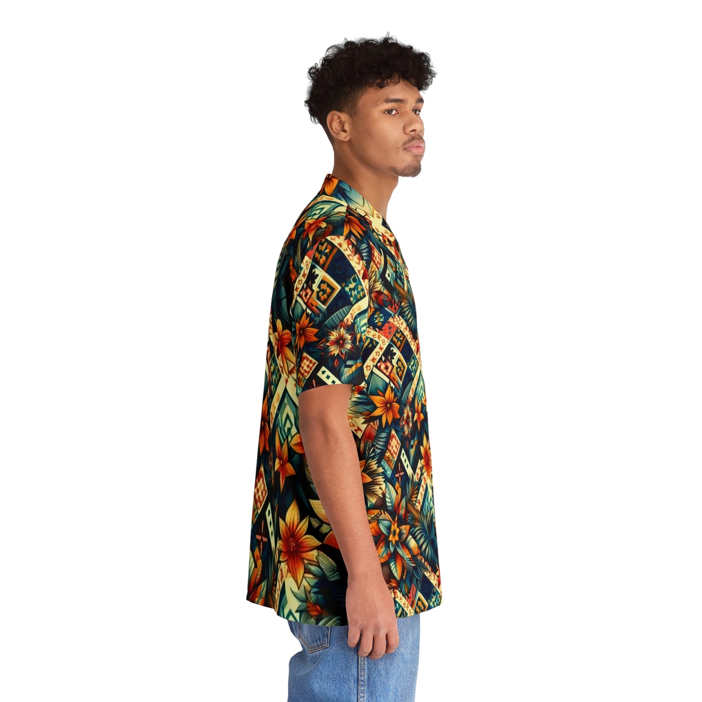 Juicy Clams Men's Hawaiian Shirt (1019)