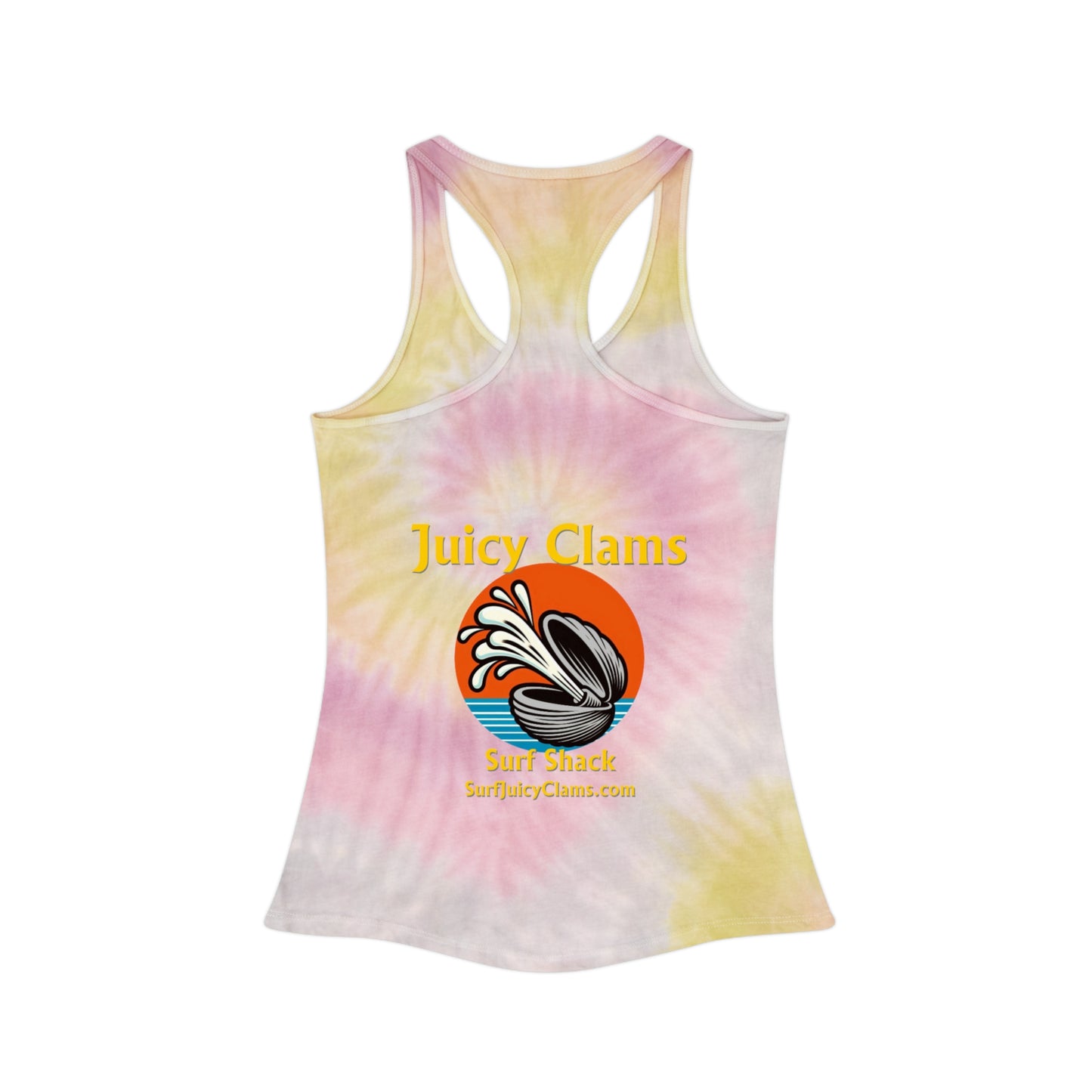 Juicy Clams Tie Dye Racerback Tank Top (A005)