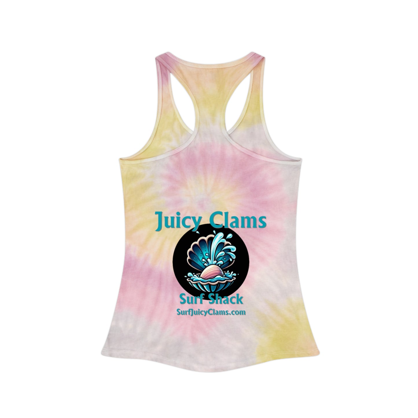 Juicy Clams Tie Dye Racerback Tank Top (L004)