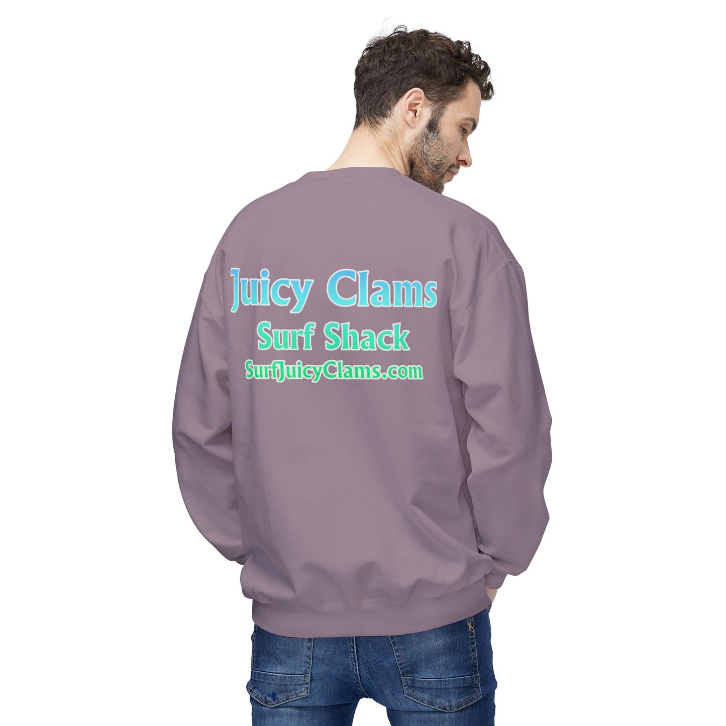 Juicy Clams Unisex Midweight Fleece Crewneck Sweatshirt (P205)