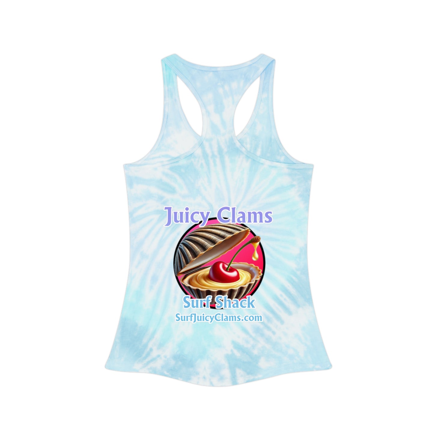 Juicy Clams Tie Dye Racerback Tank Top (A012)