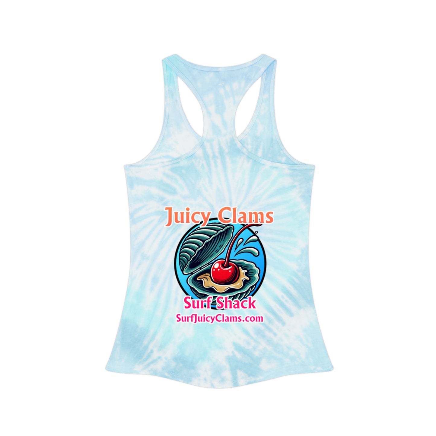 Juicy Clams Tie Dye Racerback Tank Top (A003)