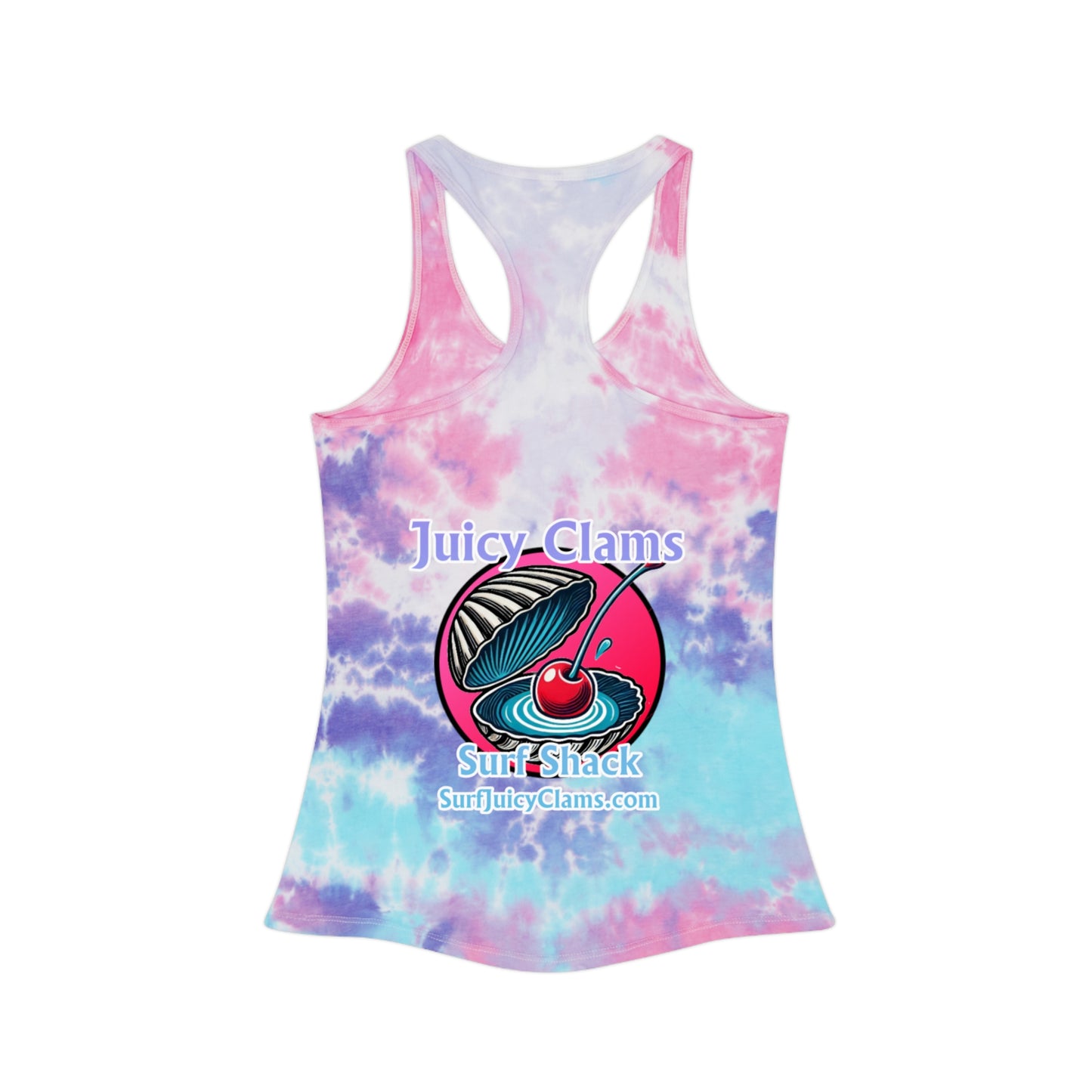 Juicy Clams Tie Dye Racerback Tank Top (A008)