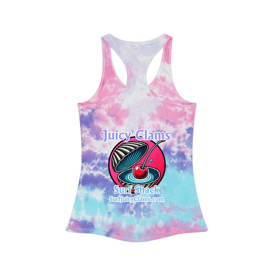 Juicy Clams Tie Dye Racerback Tank Top (A008)