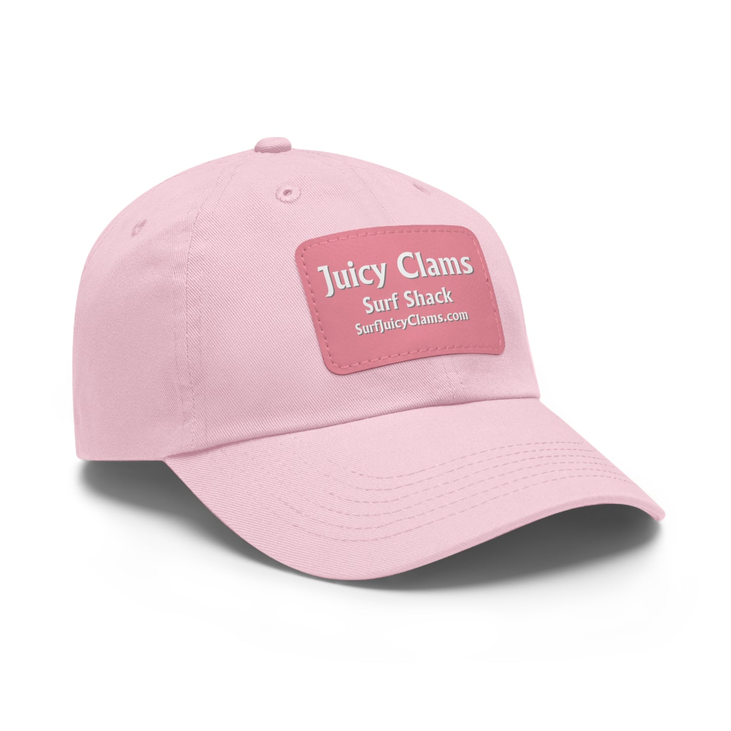 Juicy Clams Ball Cap with Pink Patch