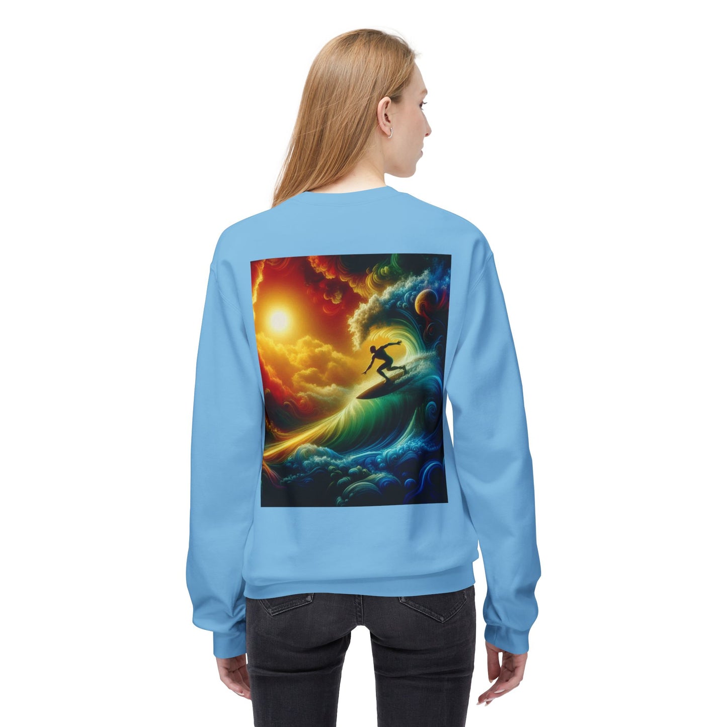 Juicy Clams Unisex Midweight Fleece Crewneck Sweatshirt (D013)