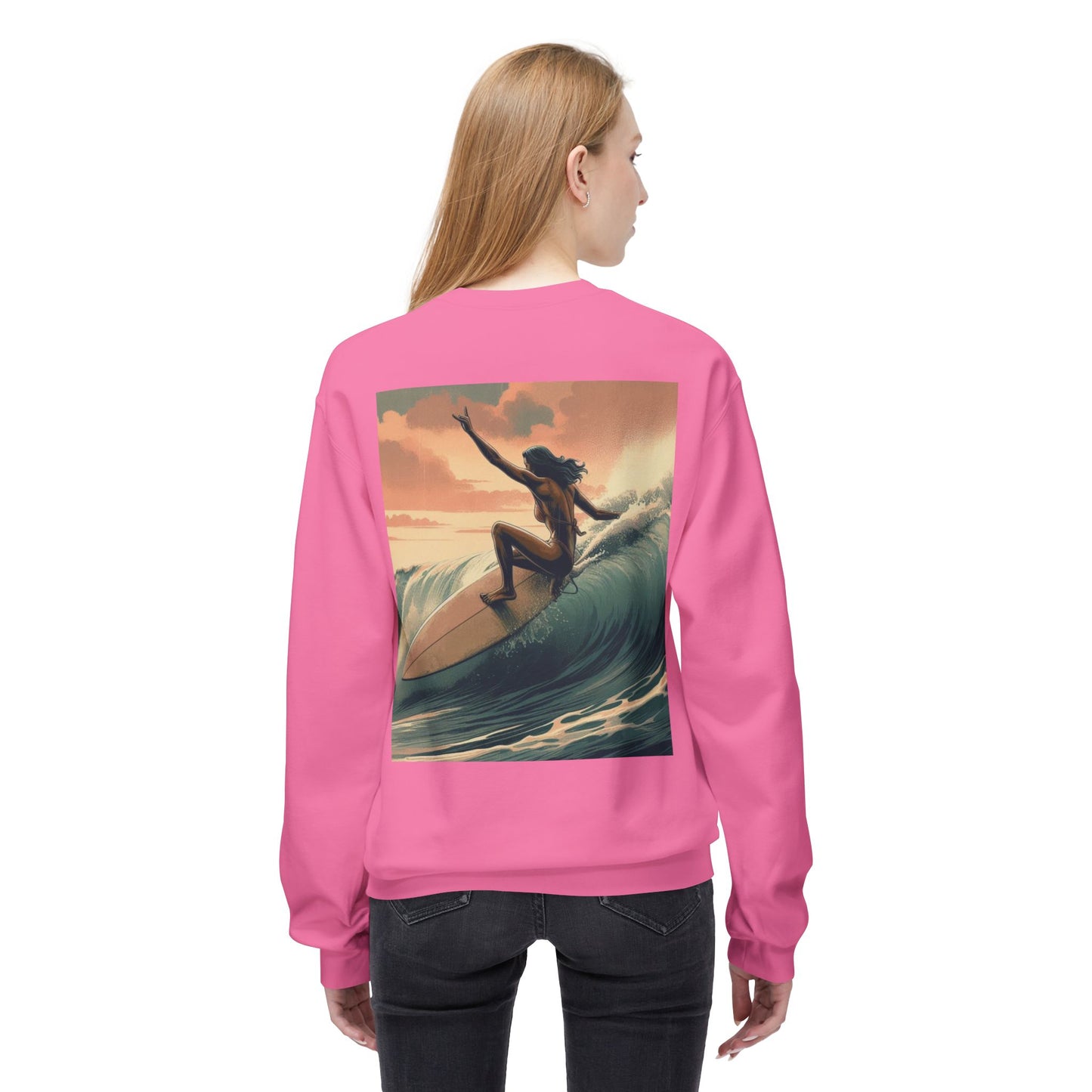 Juicy Clams Unisex Midweight Fleece Crewneck Sweatshirt (V046)