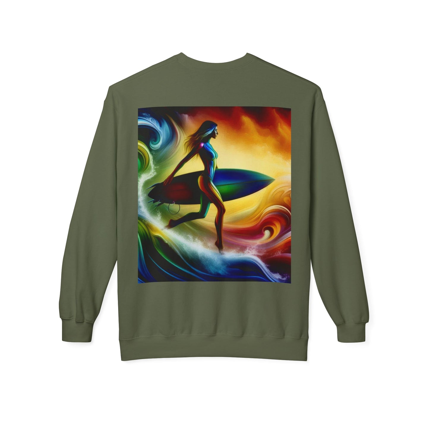 Juicy Clams Unisex Midweight Fleece Crewneck Sweatshirt (D003)