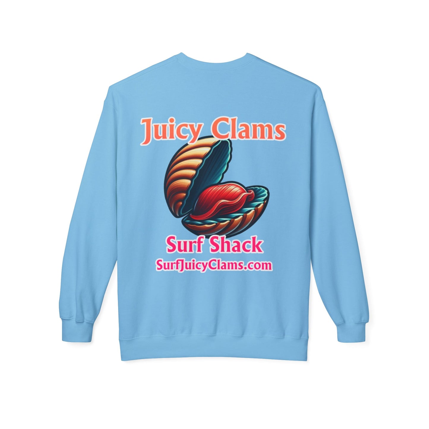 Juicy Clams Unisex Midweight Fleece Crewneck Sweatshirt (L024)