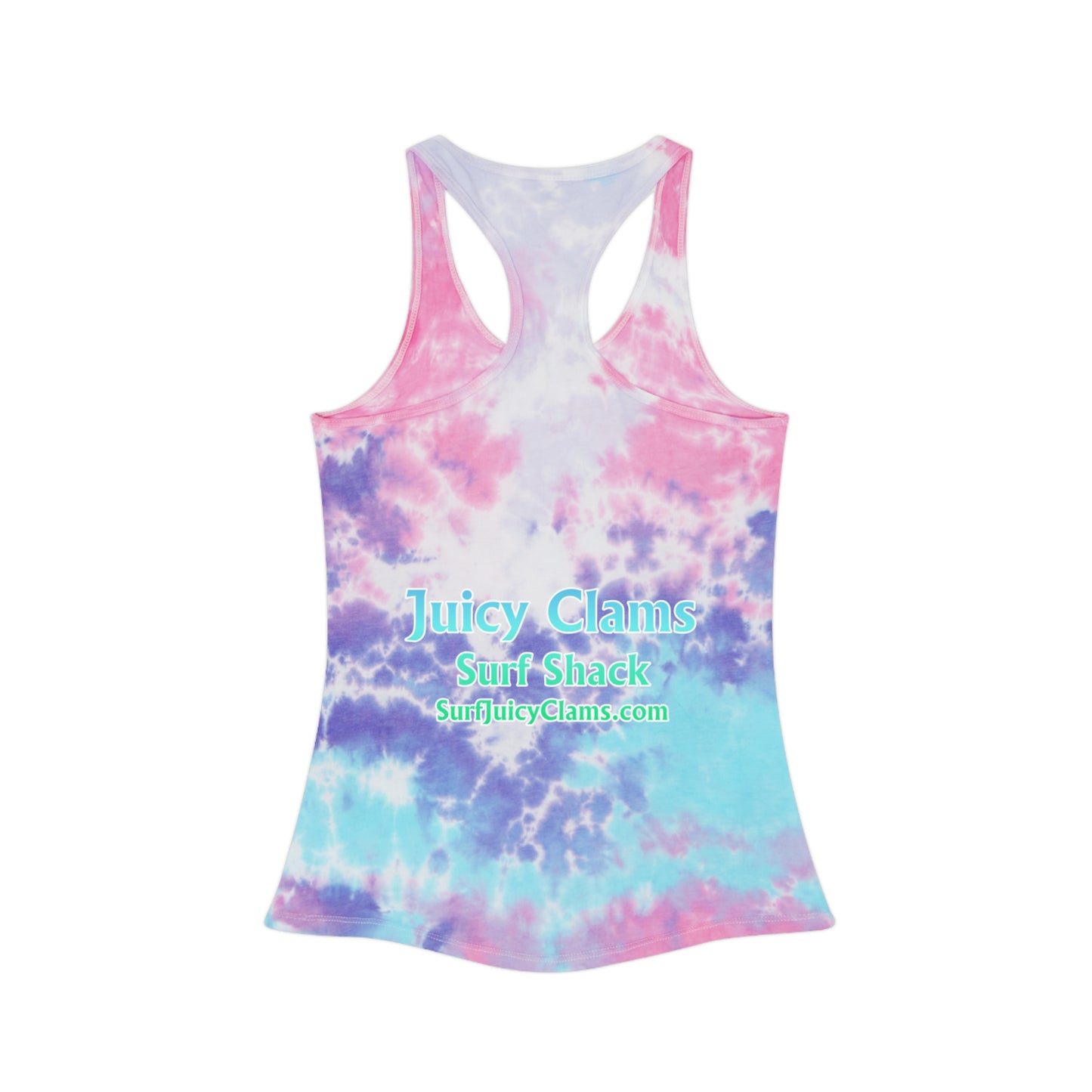 Juicy Clams Tie Dye Racerback Tank Top (P205)