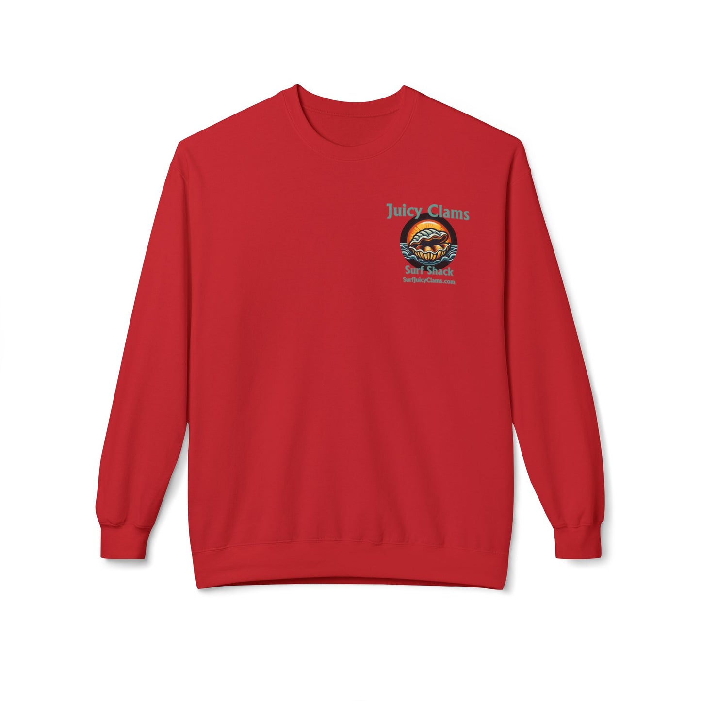 Juicy Clams Unisex Midweight Fleece Crewneck Sweatshirt (L002)